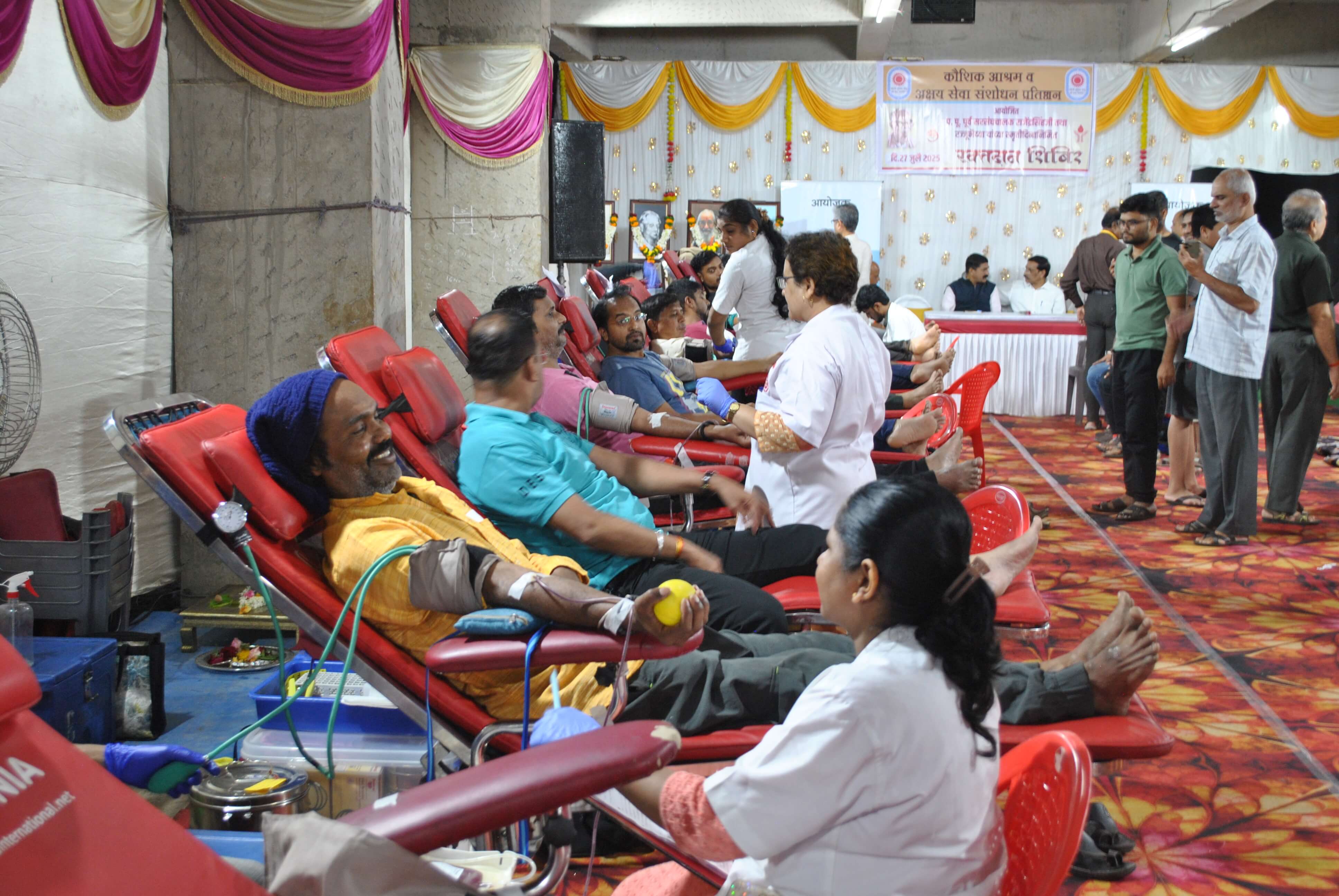 Pu. Rajjubhaiya Smriti Blood Donation Camp